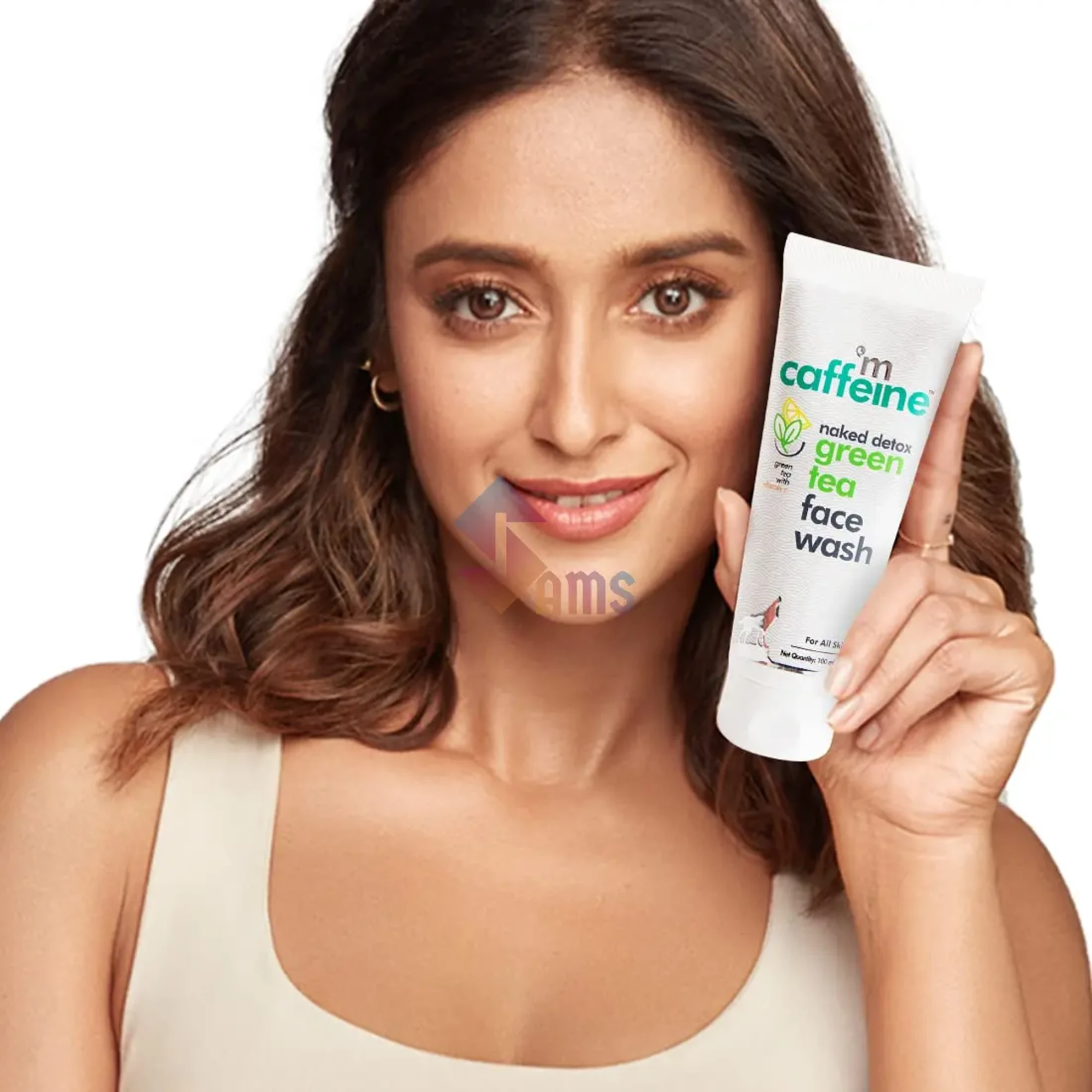 MCaffeine green tea face wash1.webp